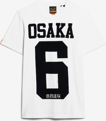 Superdry Shirt 'Osaka 6' in Wit: voorkant