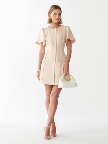Willa Dress 'Amanza' in Beige: front