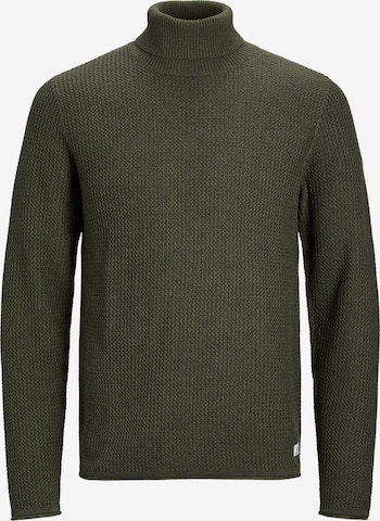 Jack & Jones Plus Sweter 'CARLOS' w kolorze zielony: przód