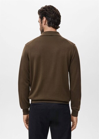MANGO MAN Poloshirt 'Willys' in Braun
