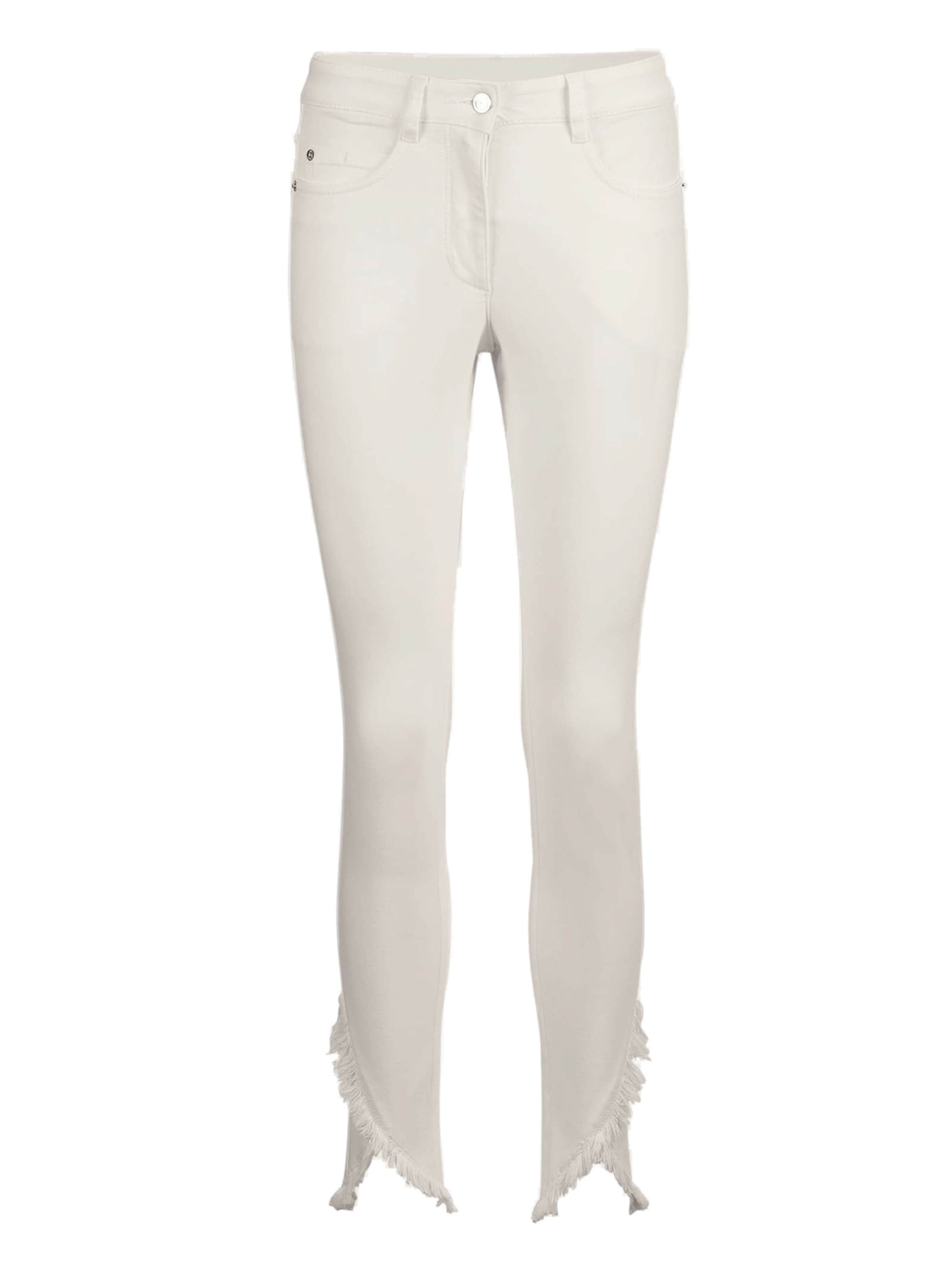 Coupe slim Jean MADELEINE en blanc : devant