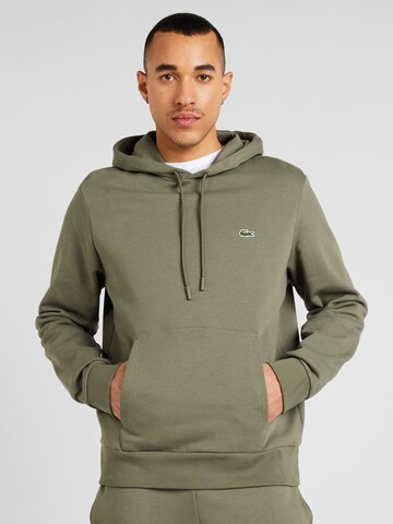 Sweat-shirt LACOSTE en vert : devant