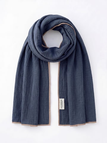 wundabaa Scarf 'mus 180x65' in Blue: front
