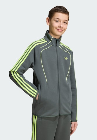 ADIDAS ORIGINALS Sweatjacke in Grau: Vorderseite