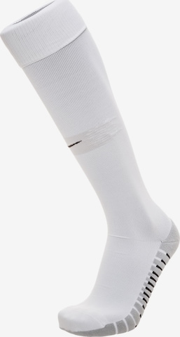 NIKE Soccer Socks 'Team MatchFit' in White: front