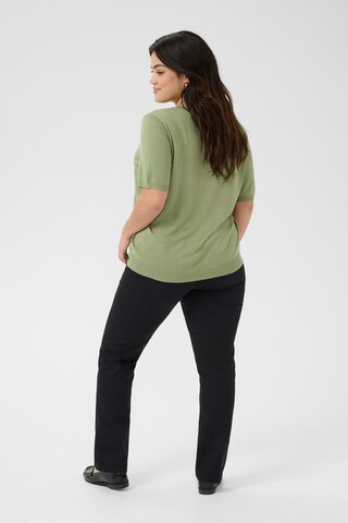 Pulover 'Lizzy' de la KAFFE CURVE pe verde