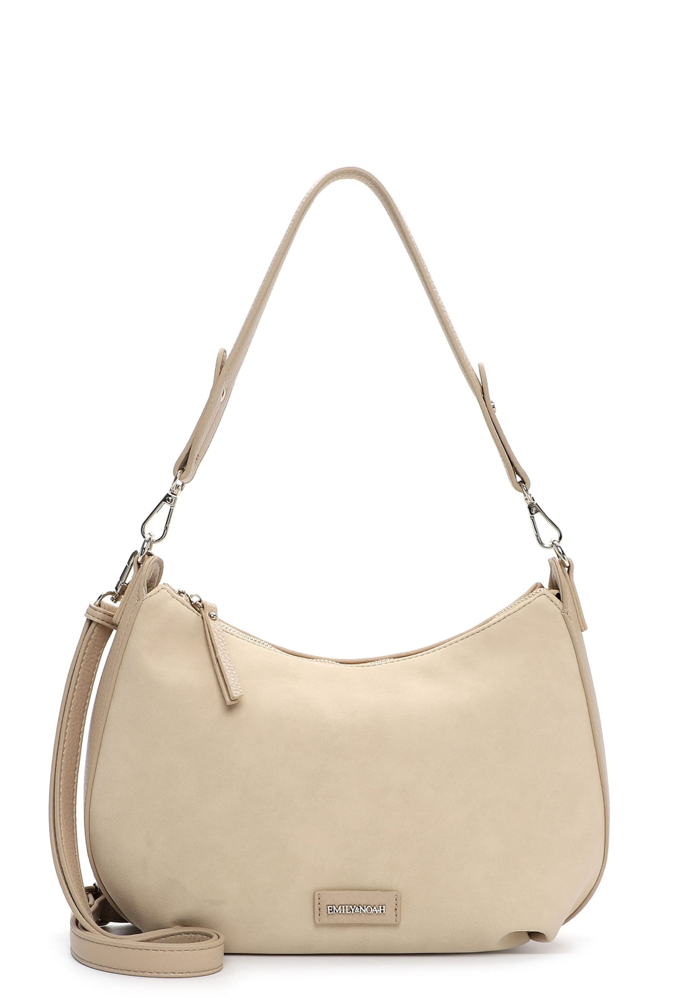 Borsa a spalla 'Jeanna' di Emily & Noah in beige: frontale