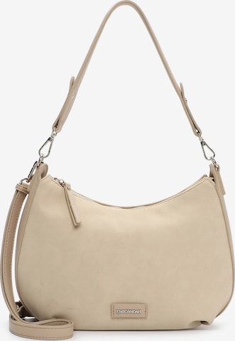 Borsa a spalla 'Jeanna' di Emily & Noah in beige: frontale