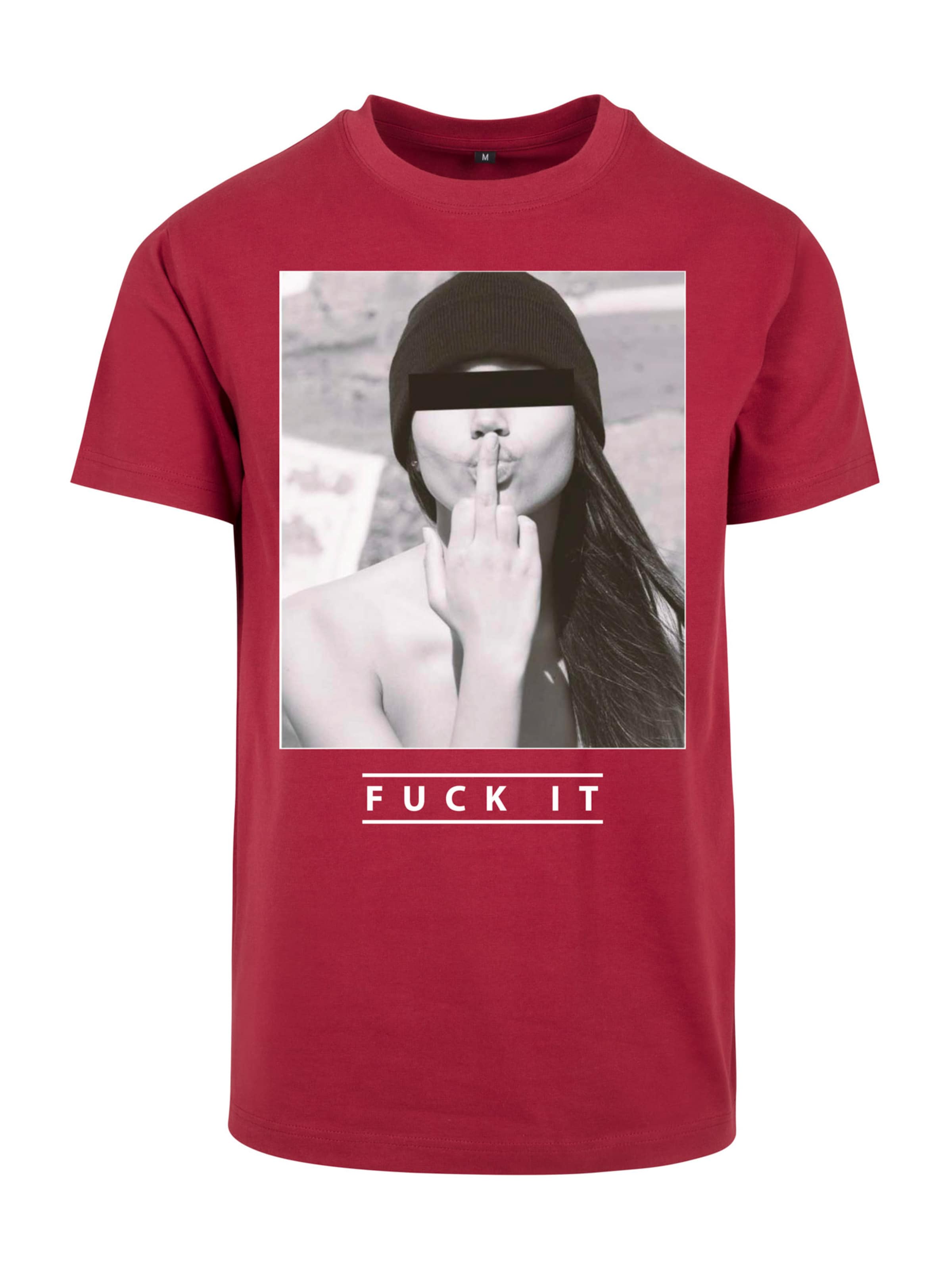 Mister Tee Bluser & t-shirts 'F#?K IT' i rød: forside