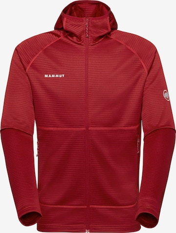 MAMMUT Funktionsfleecejacke 'Crag' in Rot: Vorderseite