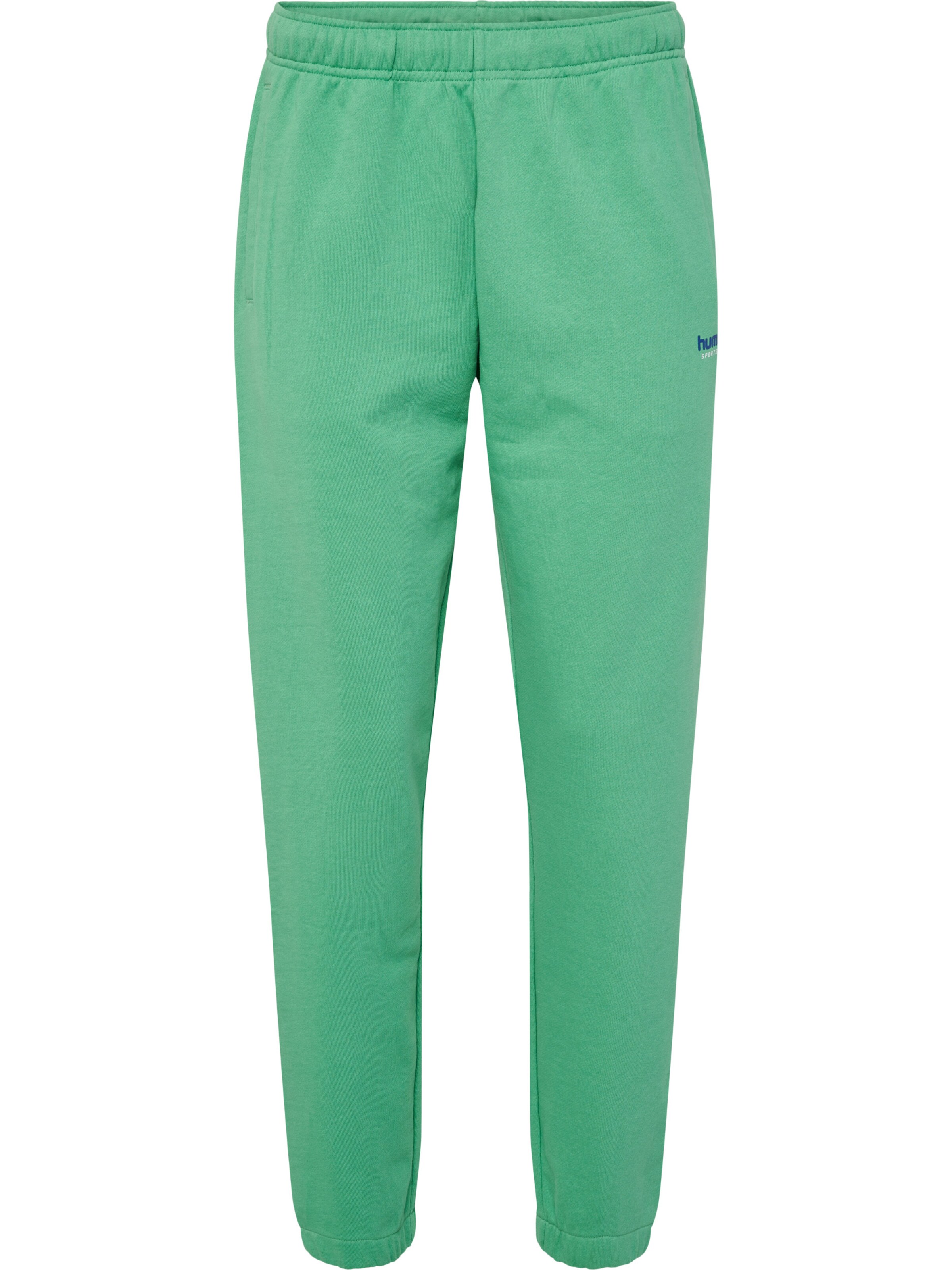 Tapered Pantaloni sportivi di Hummel in verde: frontale