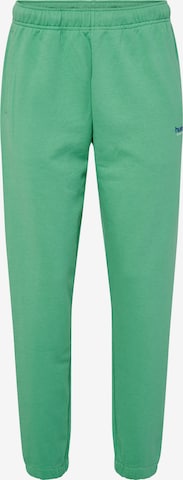 Hummel Tapered Sportbroek in Groen: voorkant