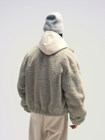 Geacă de iarnă de la Bershka pe gri