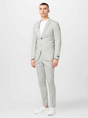 JACK & JONES Slim fit Suit 'Franco' in Grey: front
