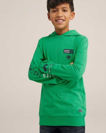 WE Fashion Shirt in Groen: voorkant