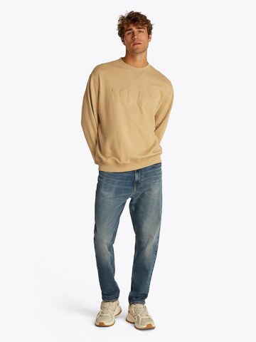 Tommy Jeans Sweatshirt 'VARSITY' in Beige