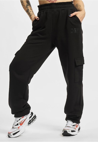 DEF Loose fit Cargo Pants in Black: front