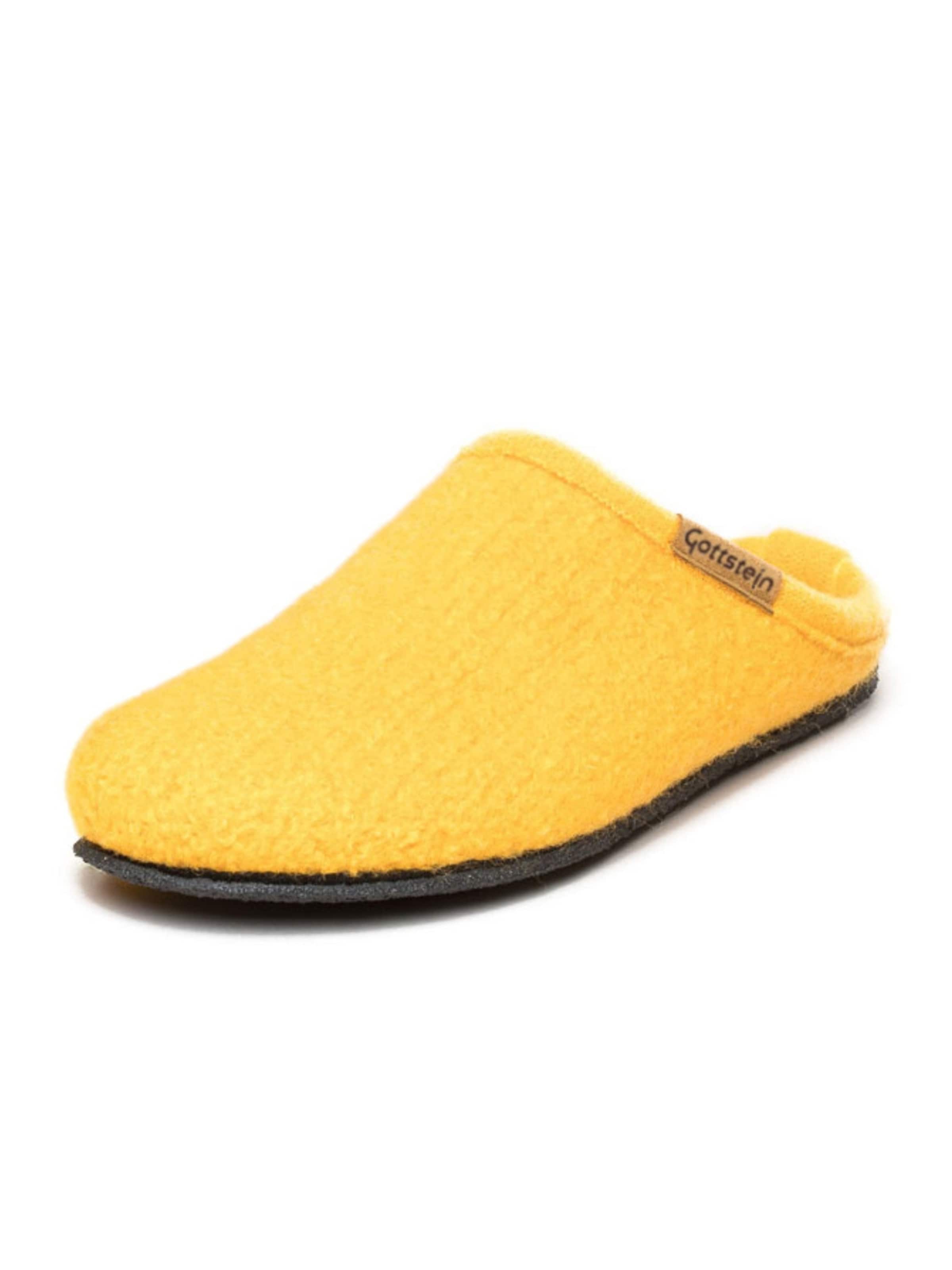 Gottstein Hausschuh 'Walkpantoffel Alpine Light'‌‌‌‌‌‌‌ in Gelb: Vorderseite