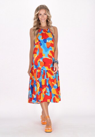IZIA Dress in Red: front