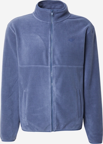 Veste en polaire fonctionnelle 4F en bleu : devant