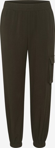 Pantalon cargo 'Amoria' Kaffe en vert : devant