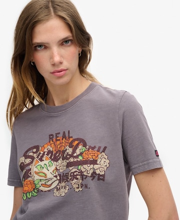 Superdry Μπλουζάκι 'Tokyo' σε γκρι