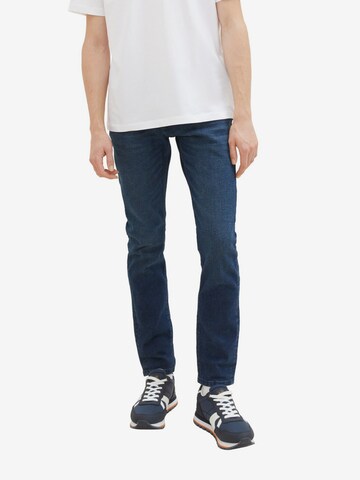 Coupe slim Jean 'Piers' TOM TAILOR DENIM en bleu : devant