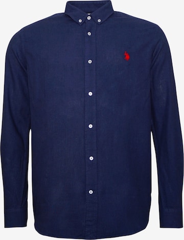 U.S. POLO ASSN. Regular fit Button Up Shirt in Blue: front