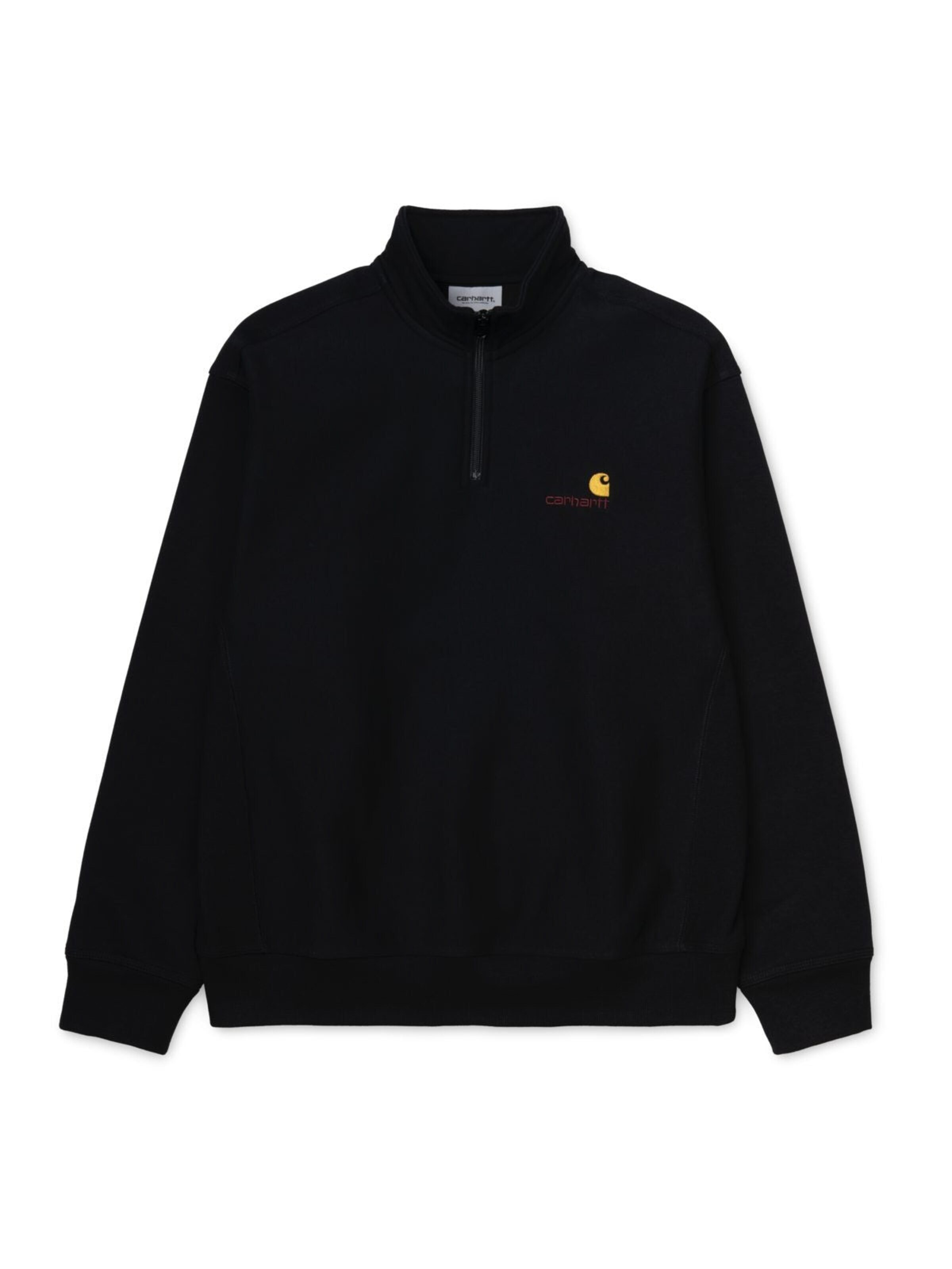 Carhartt WIP Pullover 'Half Zip American Script'‌ in XXL in schwarz, Produktansicht