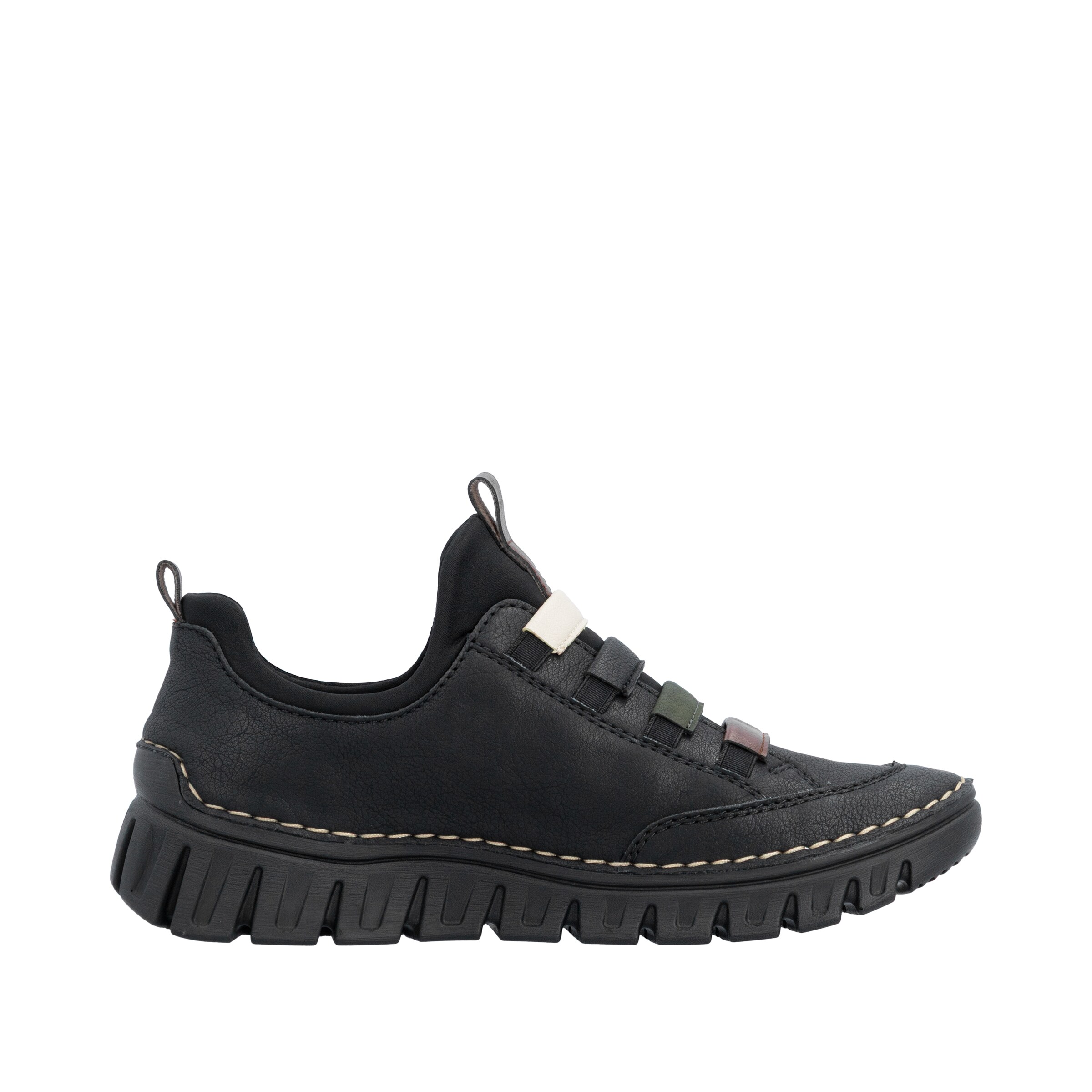 Rieker Slip On in Schwarz