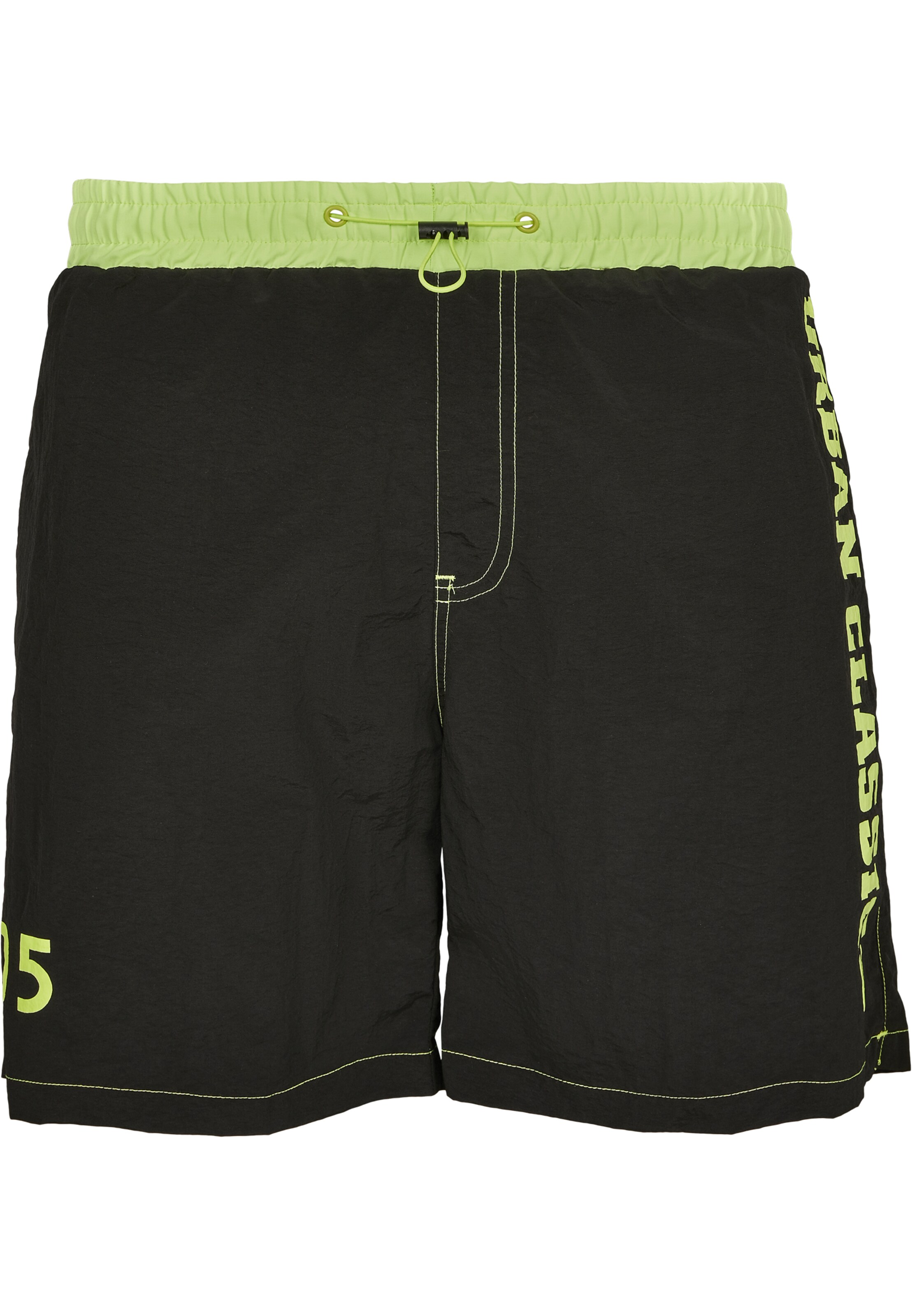Urban Classics Regular Swimming shorts in Black: front