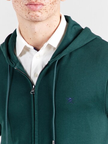 Hackett London Sweatjakke 'CLASSIC' i grøn