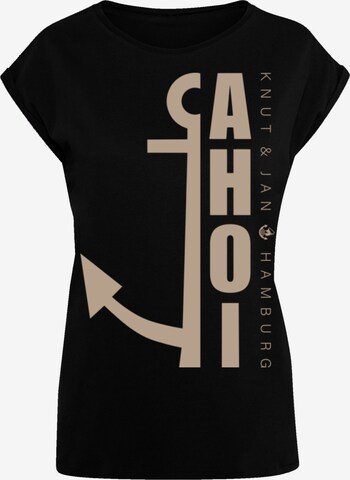 F4NT4STIC Shirt 'Ahoi Anker' in Zwart: voorkant