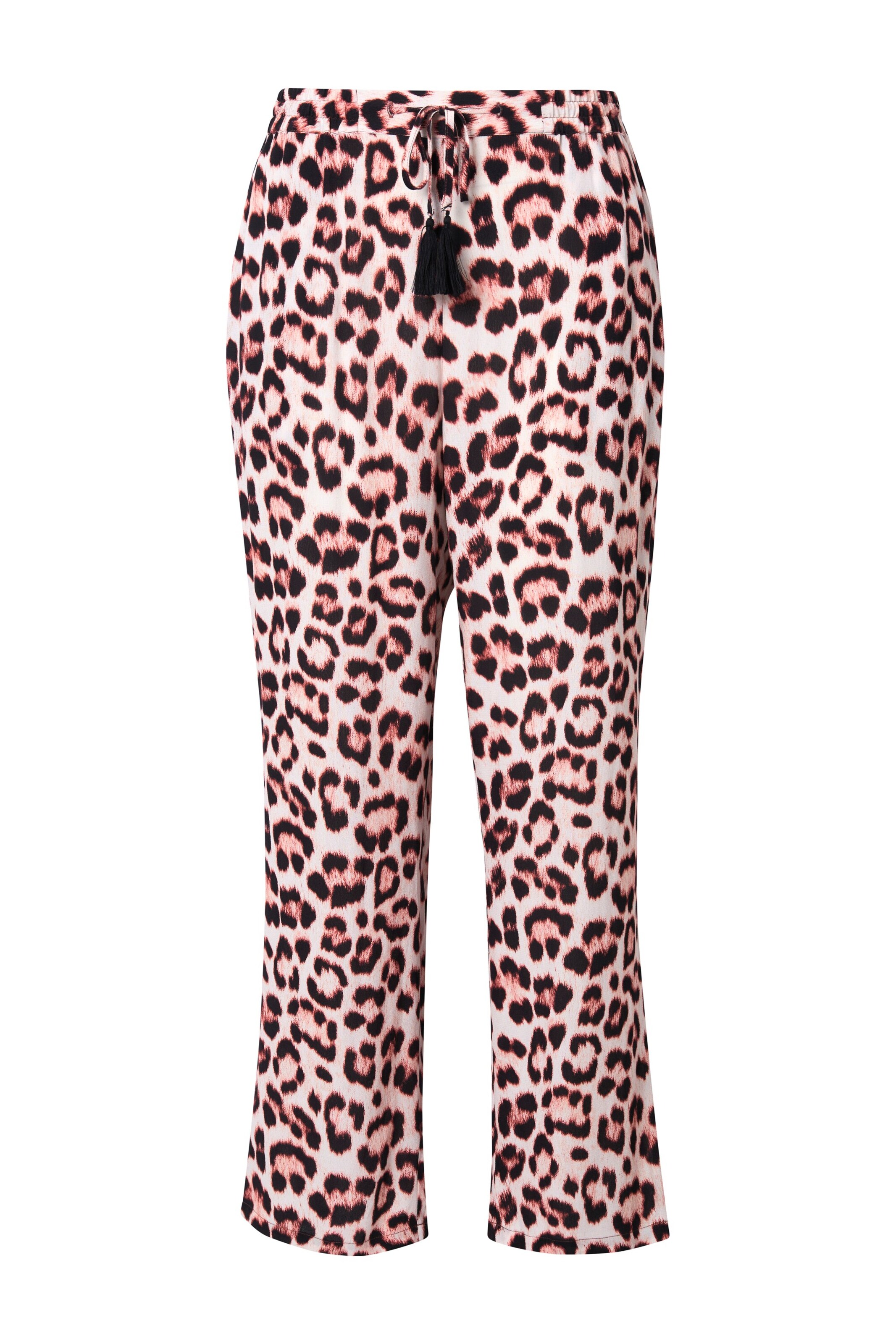 Ulla Popken Loosefit Hose in Weiß: Vorderseite