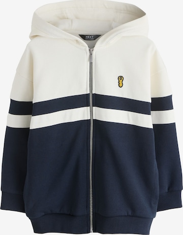 Next Zip-Up Hoodie in Blue: front