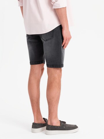 Ombre Regular Jeans in Zwart