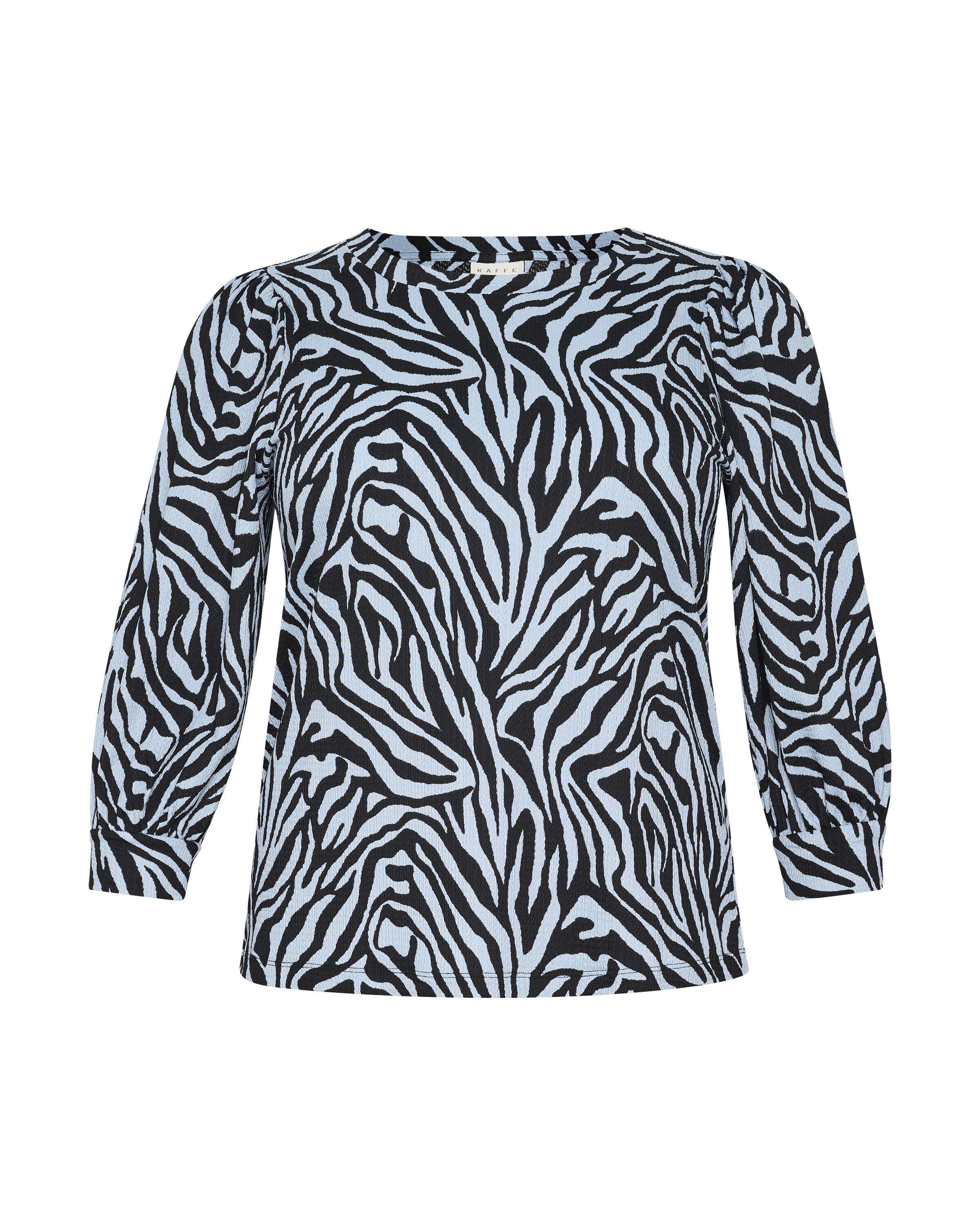 KAFFE CURVE - Blusa 'KCIvena' em azul: frente