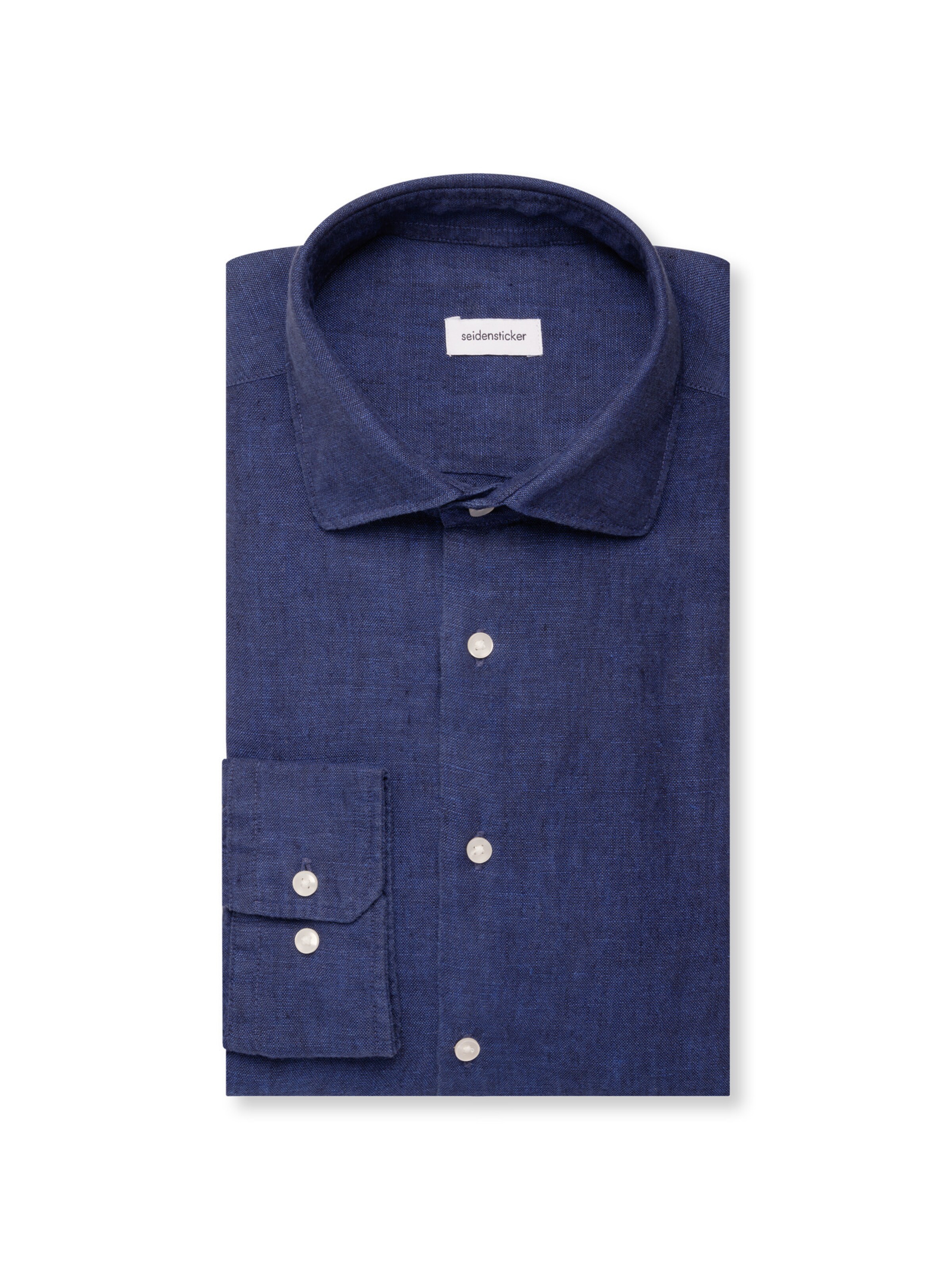 SEIDENSTICKER Comfort fit Business shirt 'SMART LINEN' in Blue