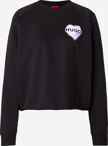 juoda HUGO Megztinis be užsegimo 'Darace': priekis