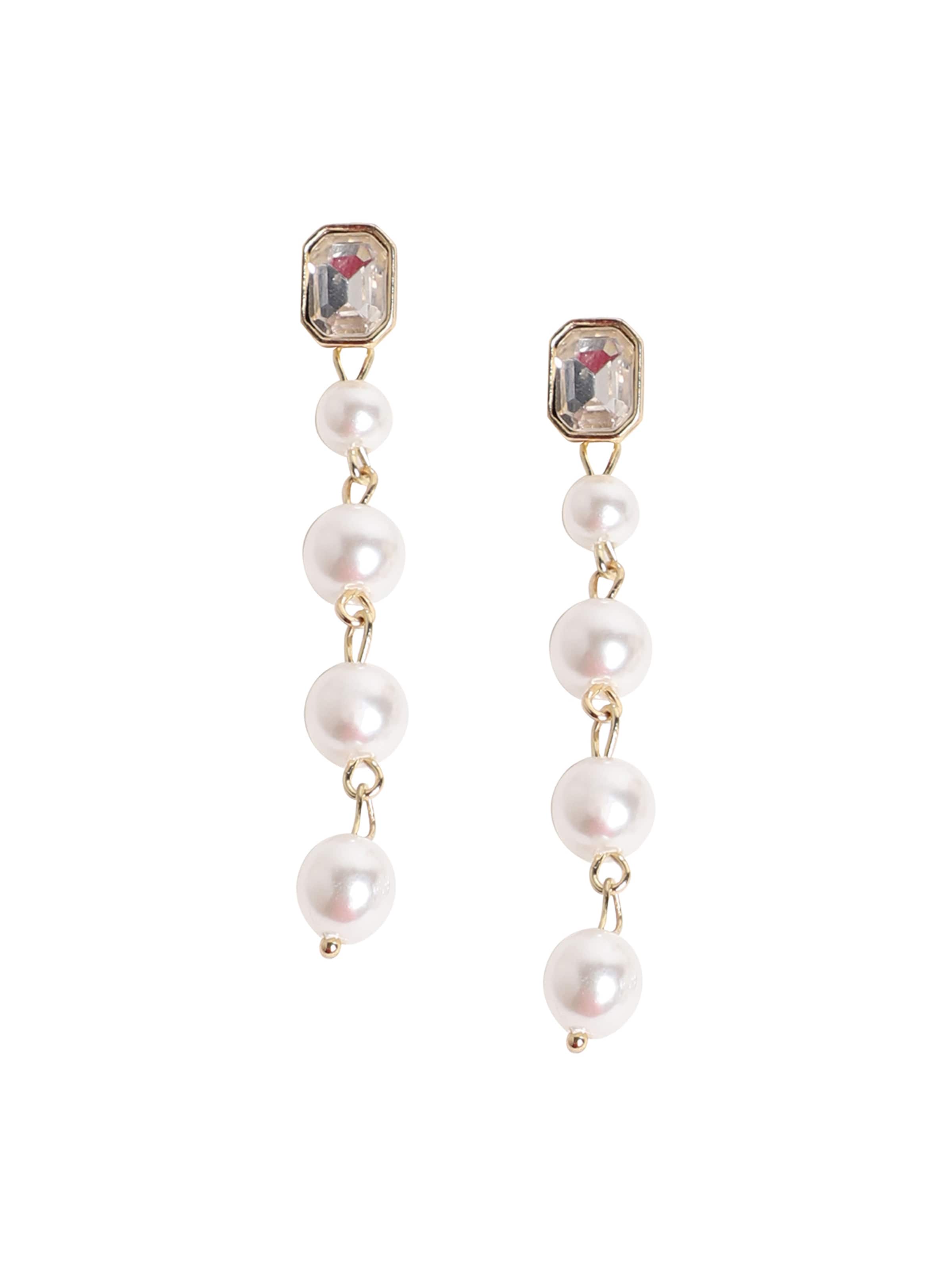 Orecchini 'Sikha' di SOHI in bianco: frontale