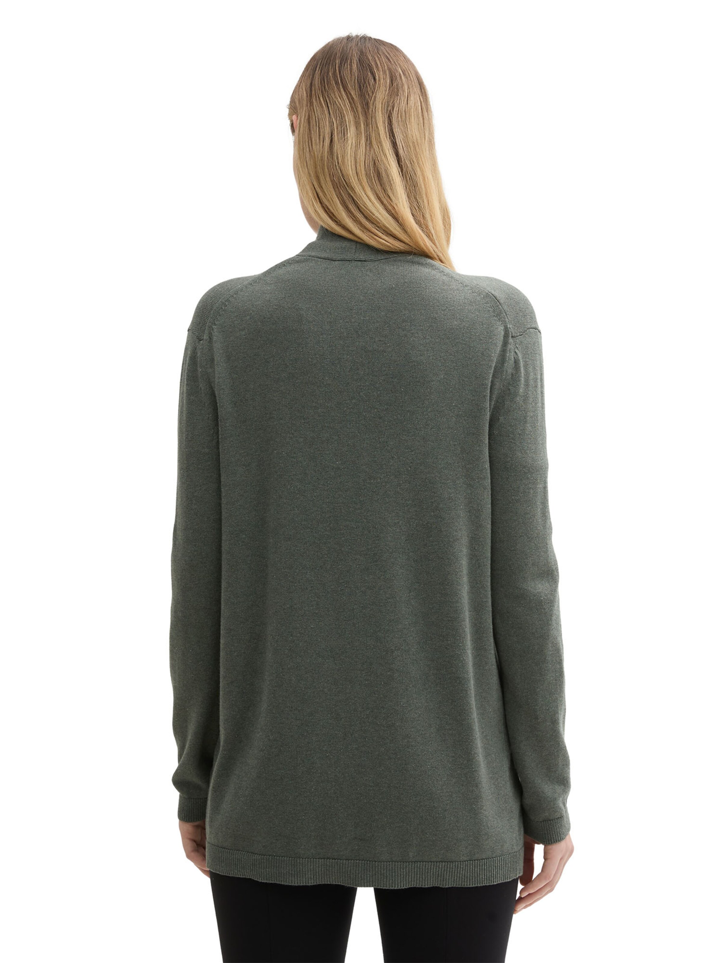 TOM TAILOR Strickjacke in Grün