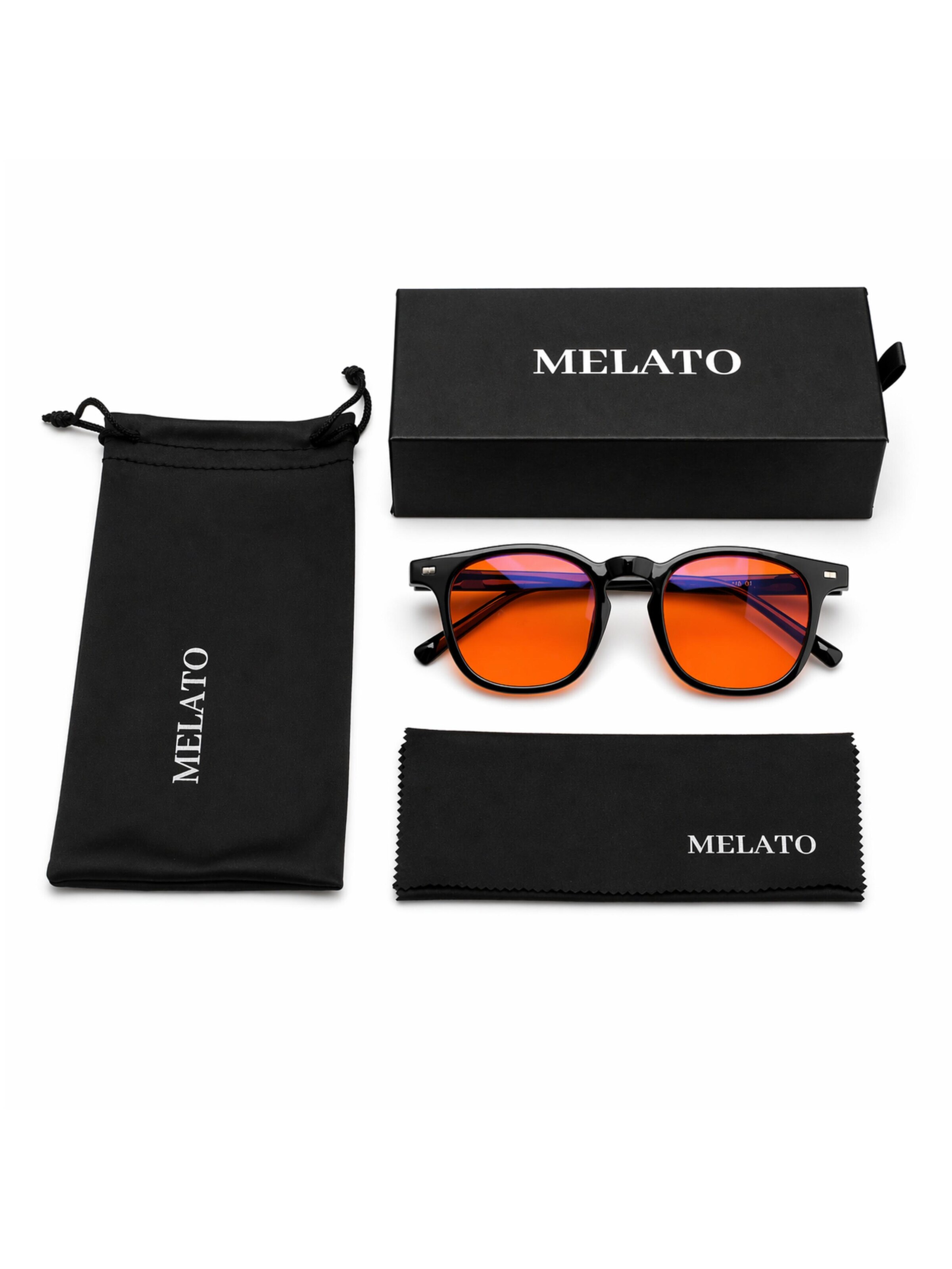 Lunettes 'Dusk' Melato en orange