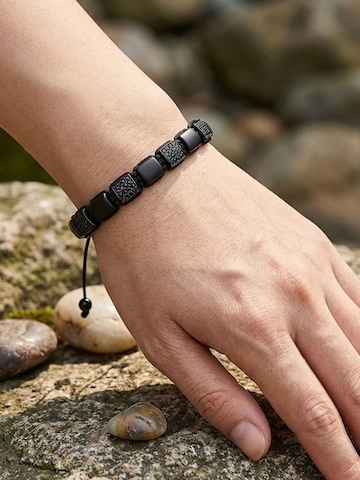 UNIQAL Armband 'BLACK AGATE ZIRKONIA' in Gemengde kleuren
