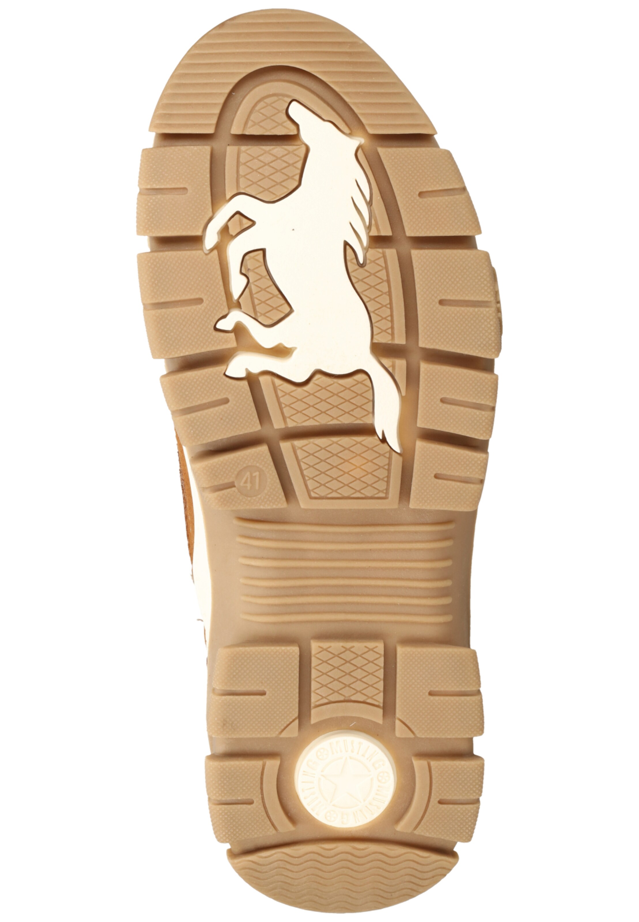 MUSTANG Šnurovacie čižmy - Hnedá