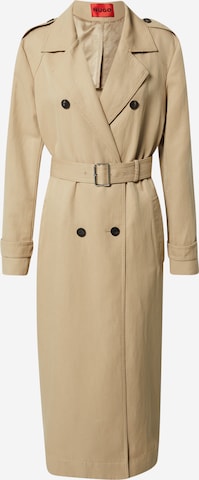 HUGO Red Between-Seasons Coat 'Marsana' in Beige: front