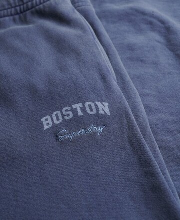 Loosefit Pantalon 'Athletic Essentials' Superdry en bleu