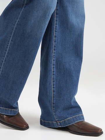 Lindex - Perna larga Calças de ganga em azul