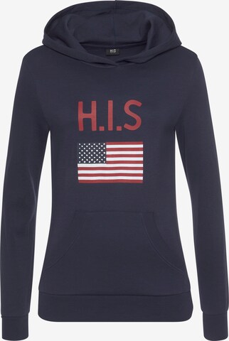 H.I.S Sweatshirt in Blue: front