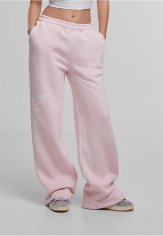 Wide Leg Pantalon Felicious en rose : devant