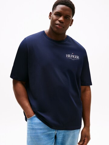 Tommy Hilfiger Big & Tall Футболка в Синий: спереди